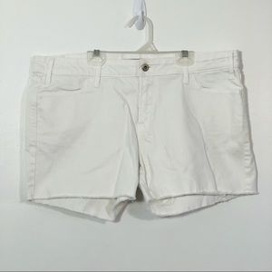 Levi’s White Cutoff Shorts, Sz 16